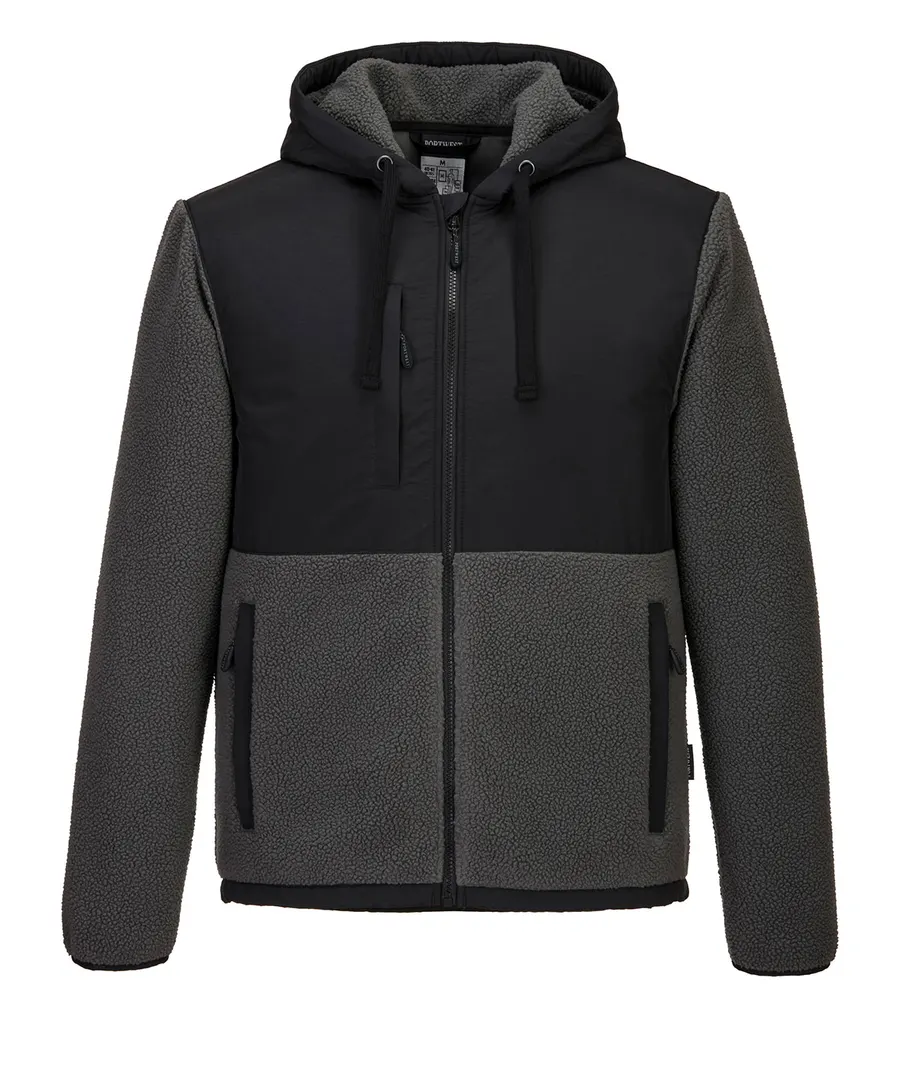 KX3 Borg fleece (KX371) – Black/Grey