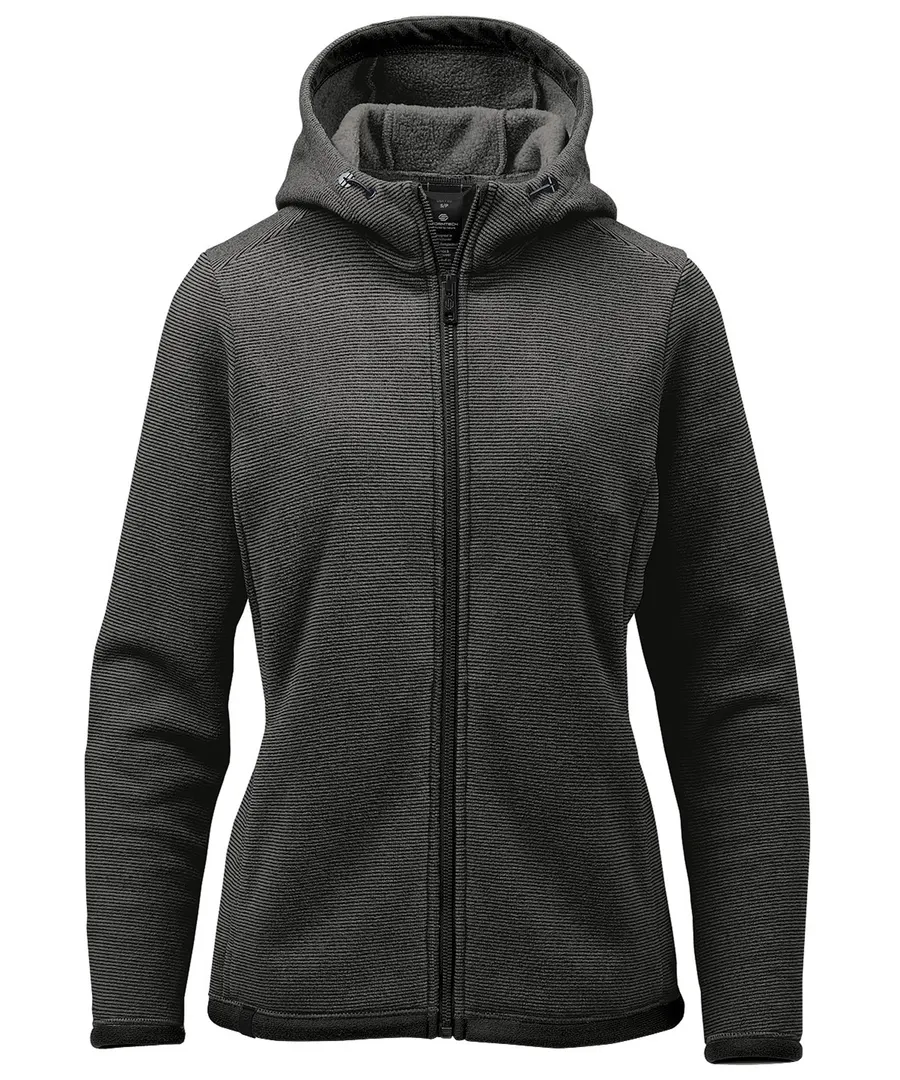Women’s Medusa fleece hoodie – Charcoal Stripe