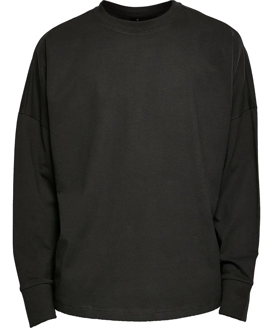 Oversize cut on sleeve long sleeve – Black