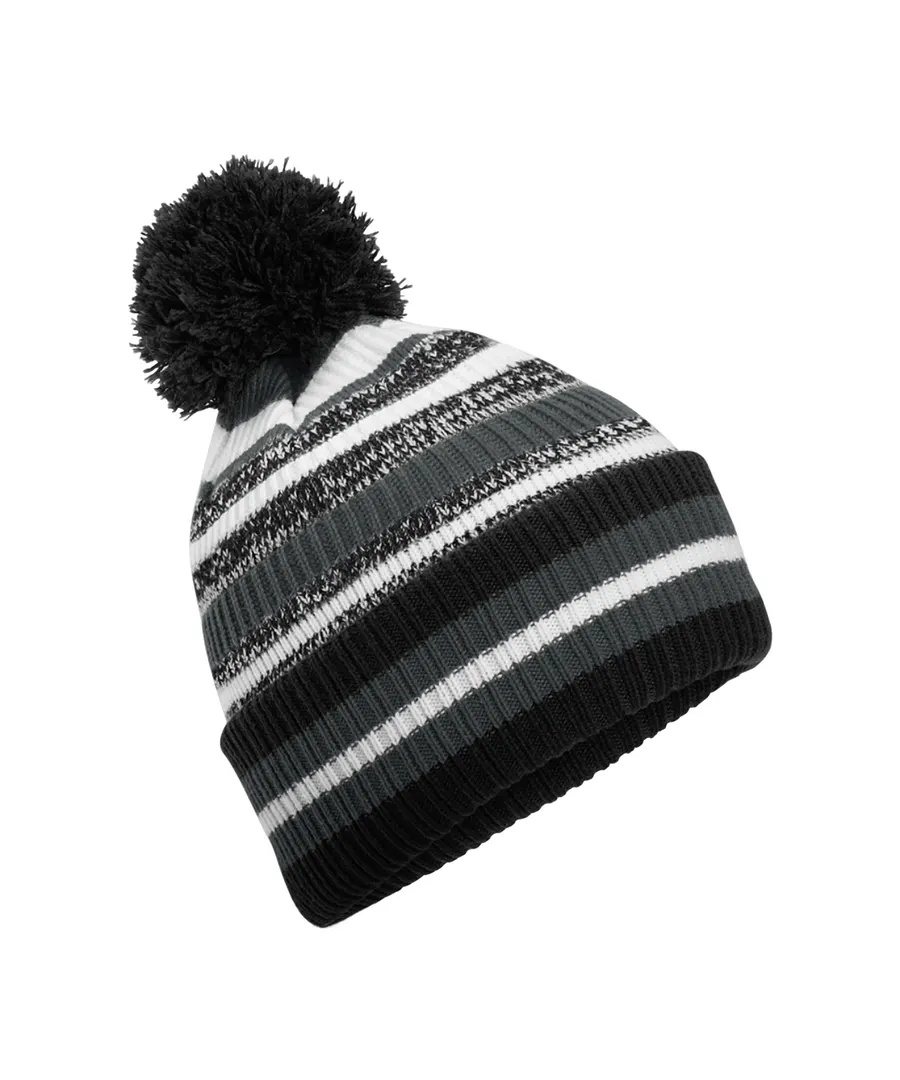 Multi-sport fan beanie – Black/Graphite Grey/White
