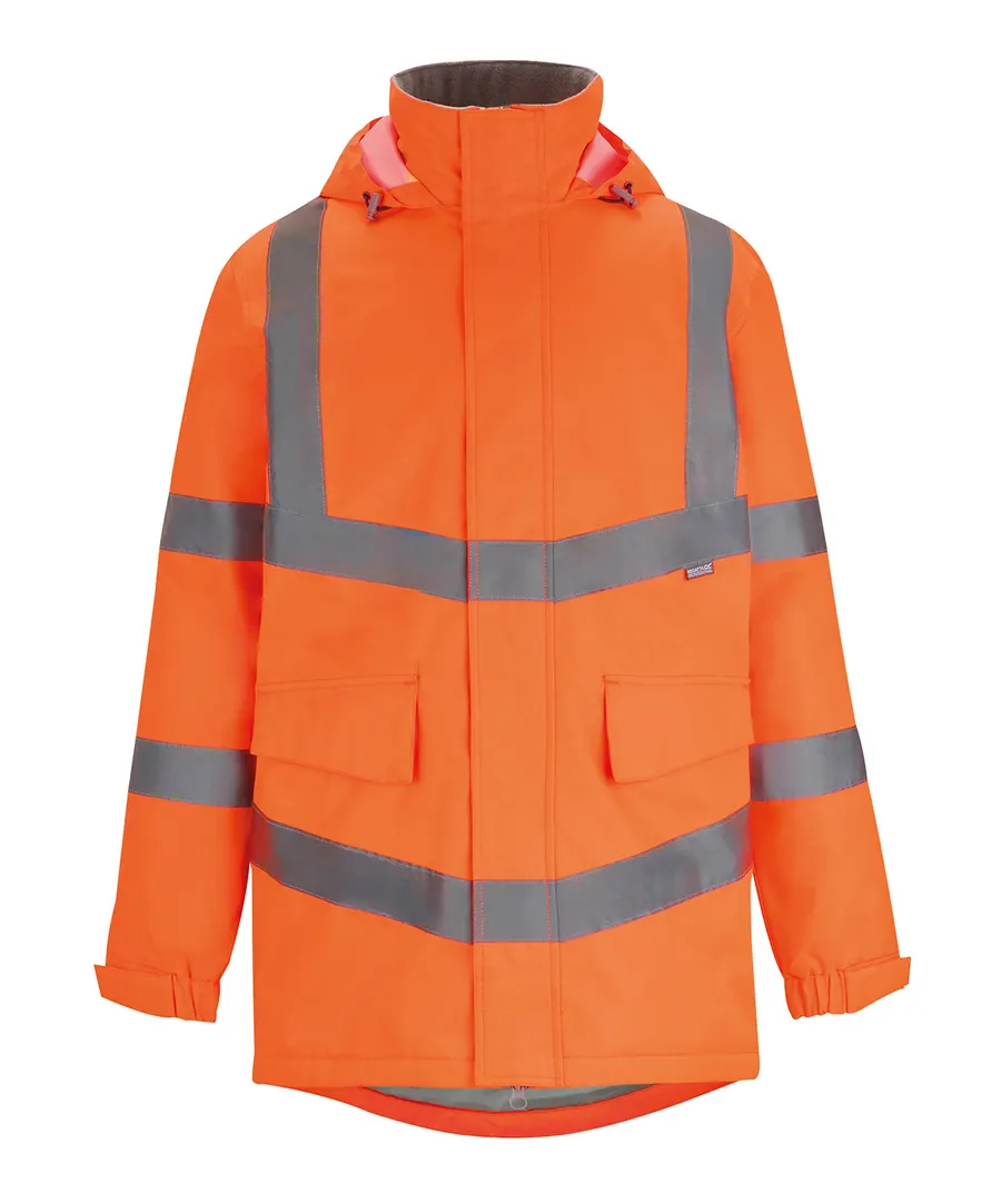 Hi-vis Pro contract Dover parka – Orange