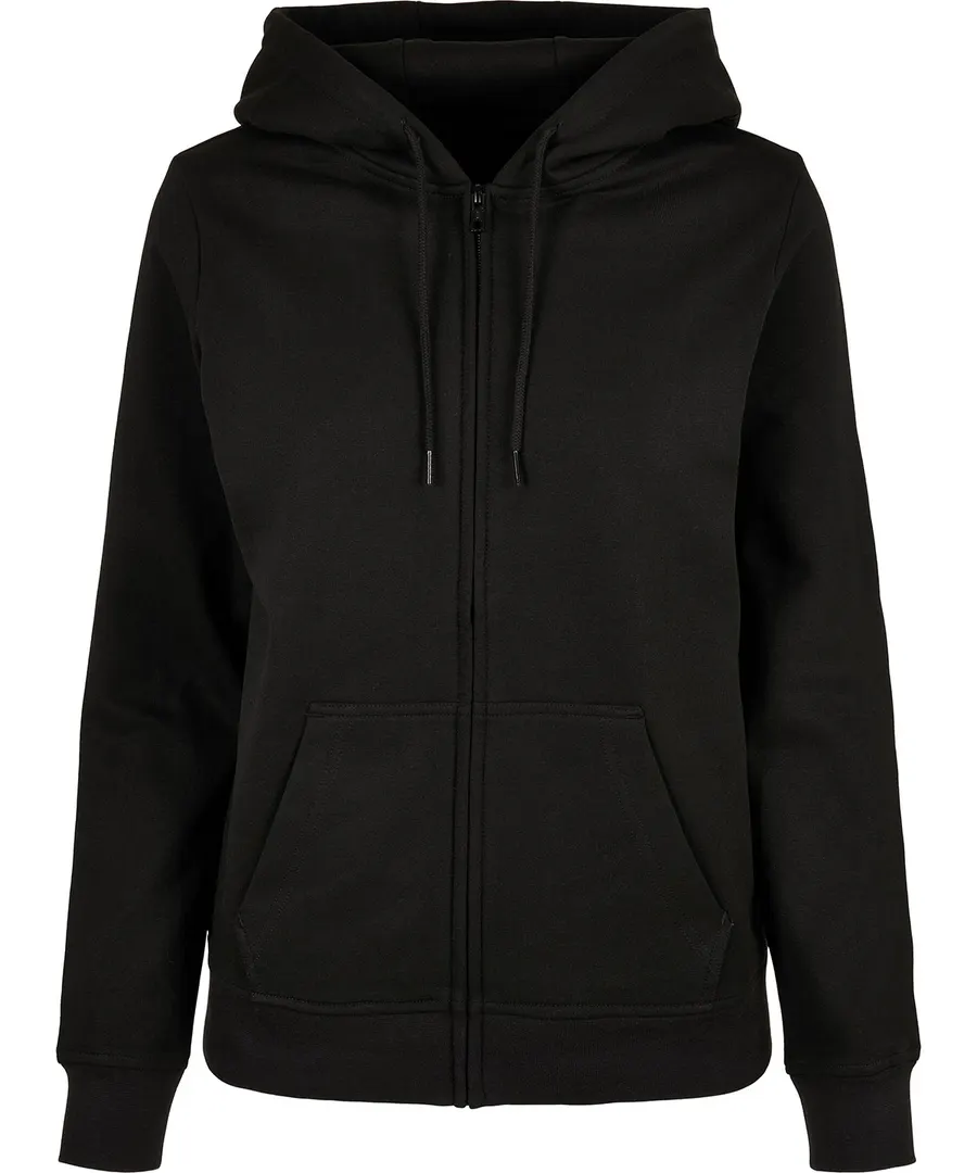 Women’s basic zip hoodie – Black