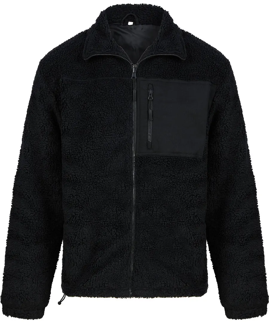Recycled sherpa fleece – Black