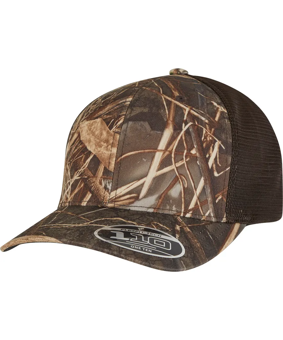 Flexfit 110 mesh RealTree camo cap (110MRC) – Brown