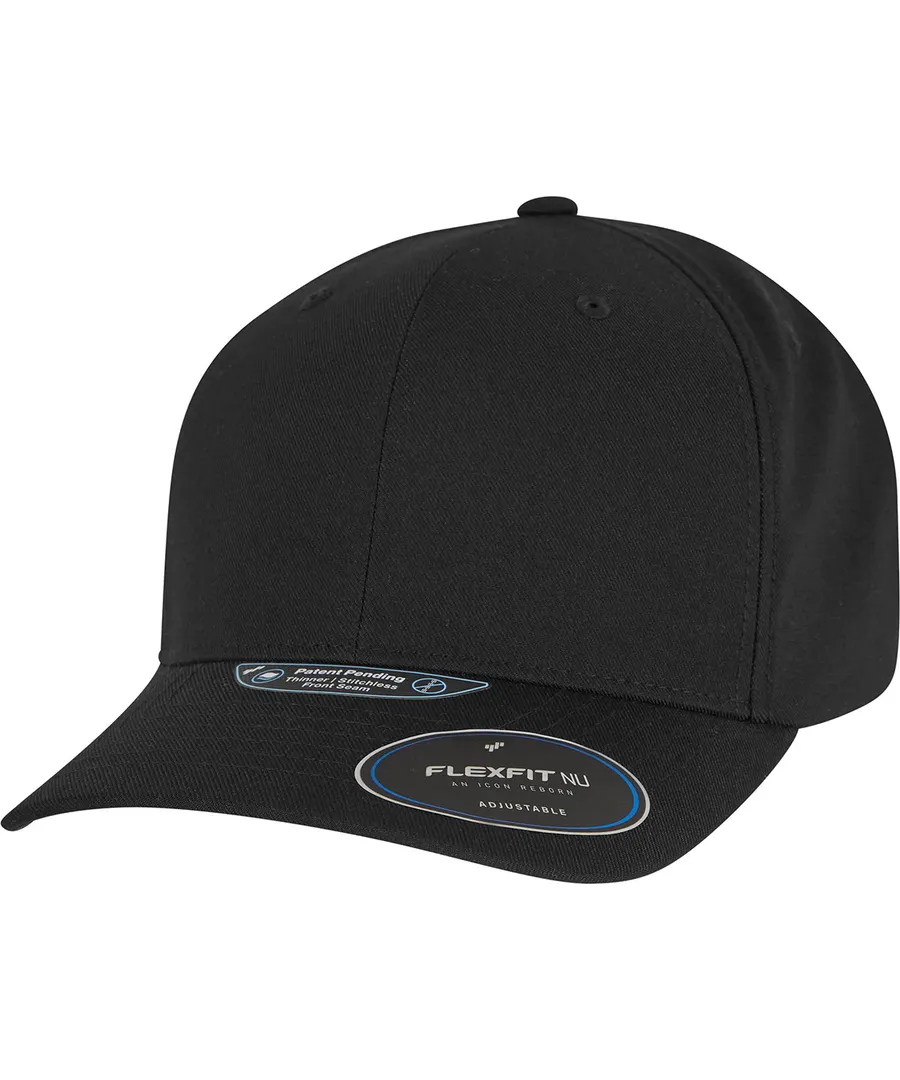 Flexfit NU adjustable snapback (6110NU) – Black