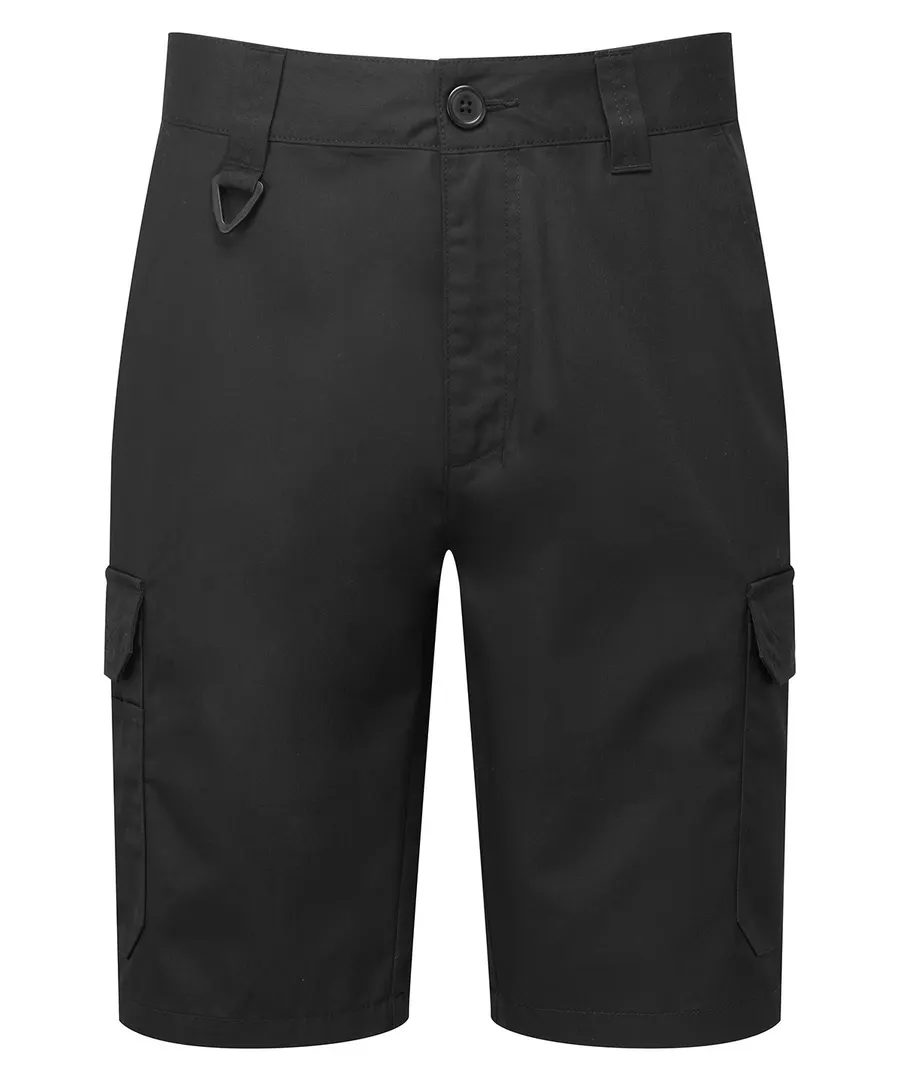 Workwear cargo shorts – Black