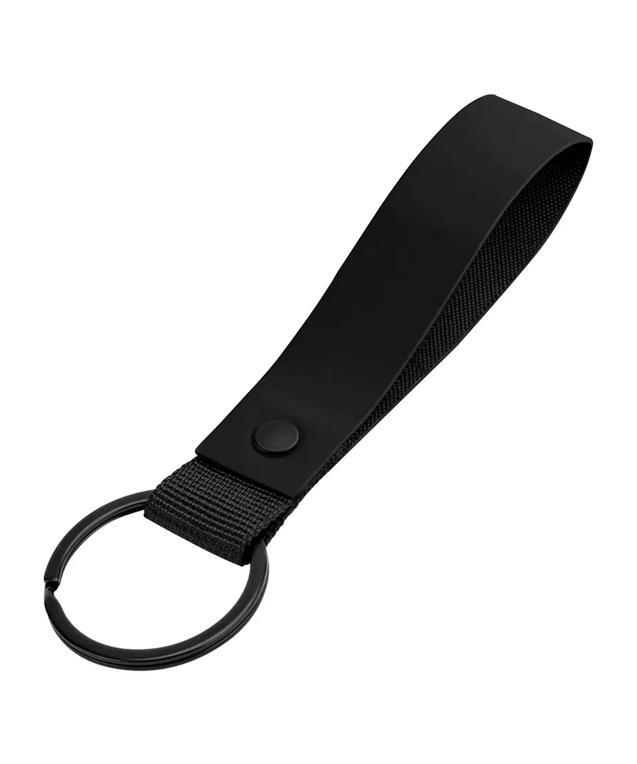 Matte PU keyring – Black