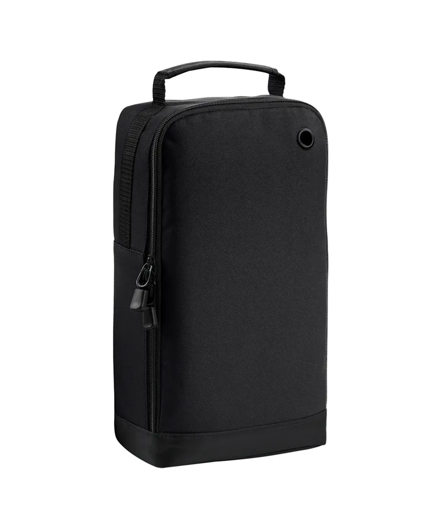 Athleisure sports shoe/accessory bag – Black/Black