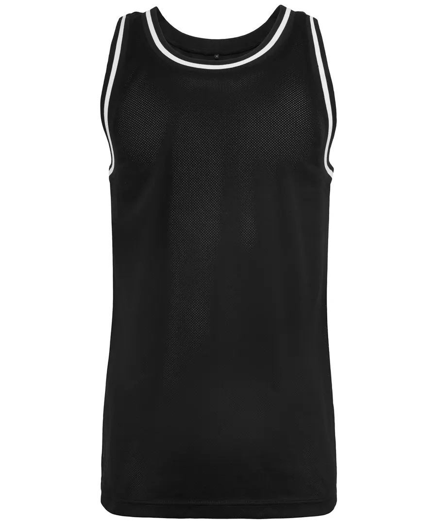 Mesh tank top – Black/White