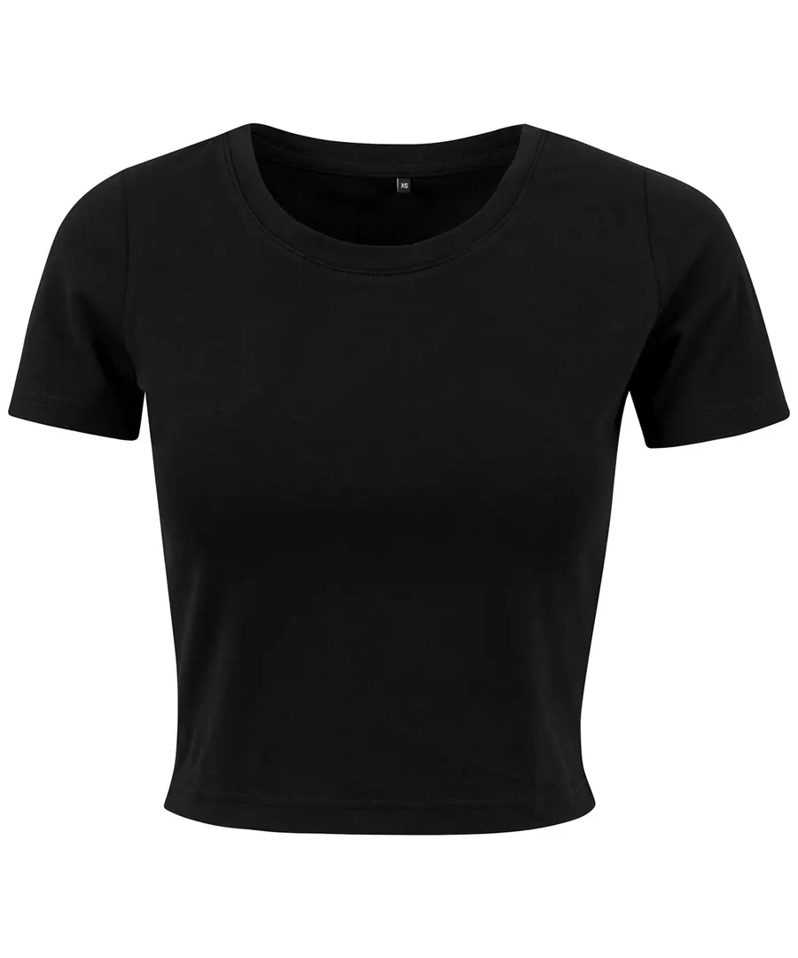 Women's cropped tee – Black