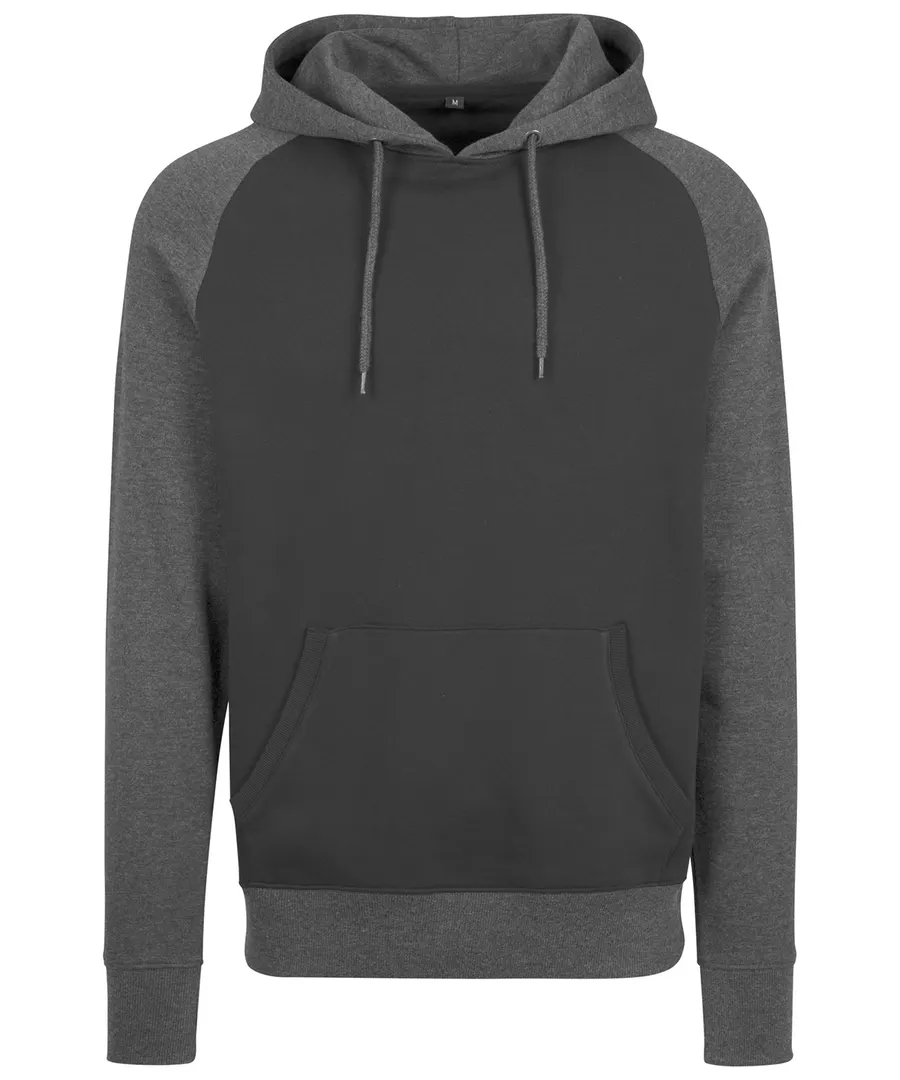 Raglan hoodie – Black/Charcoal