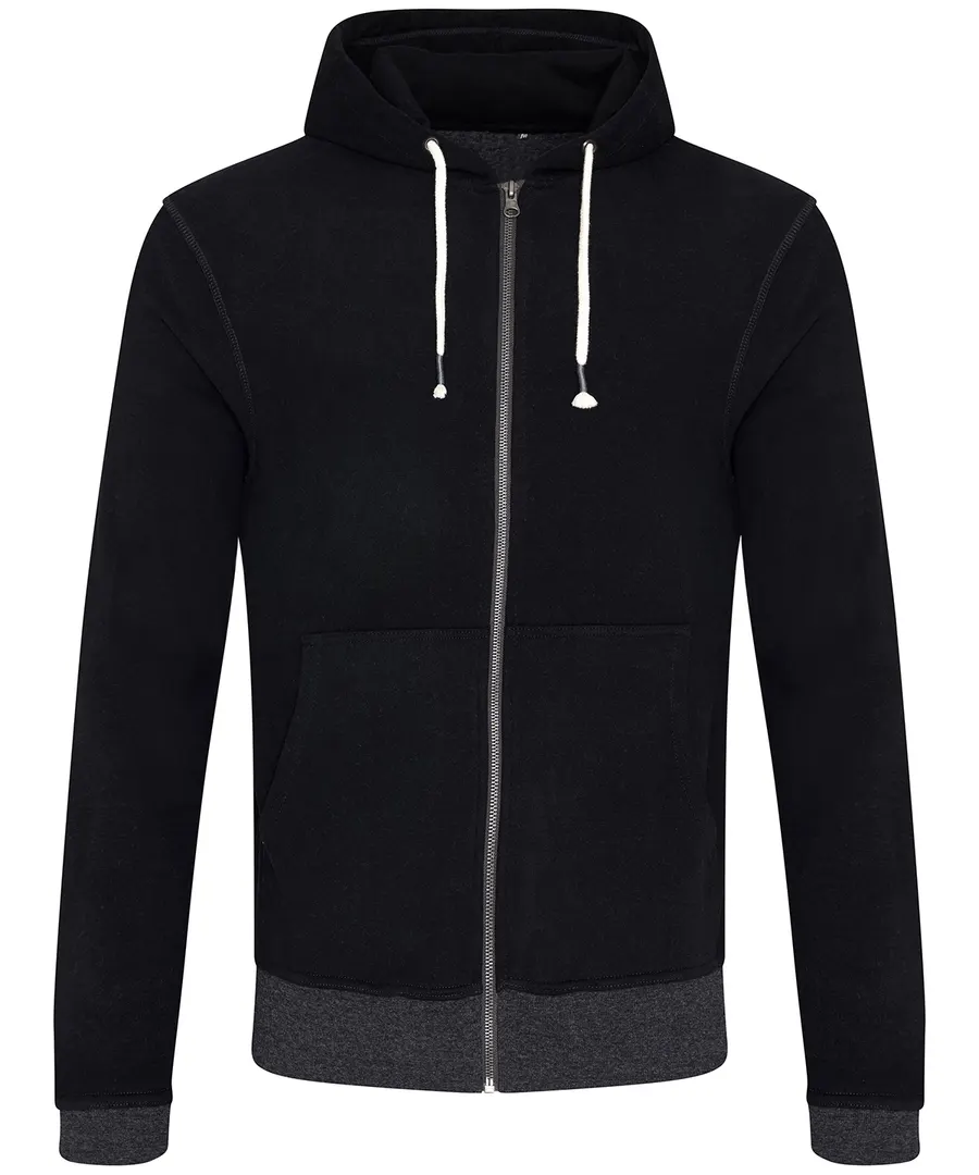 Okavango regen zoodie – Black/Charcoal