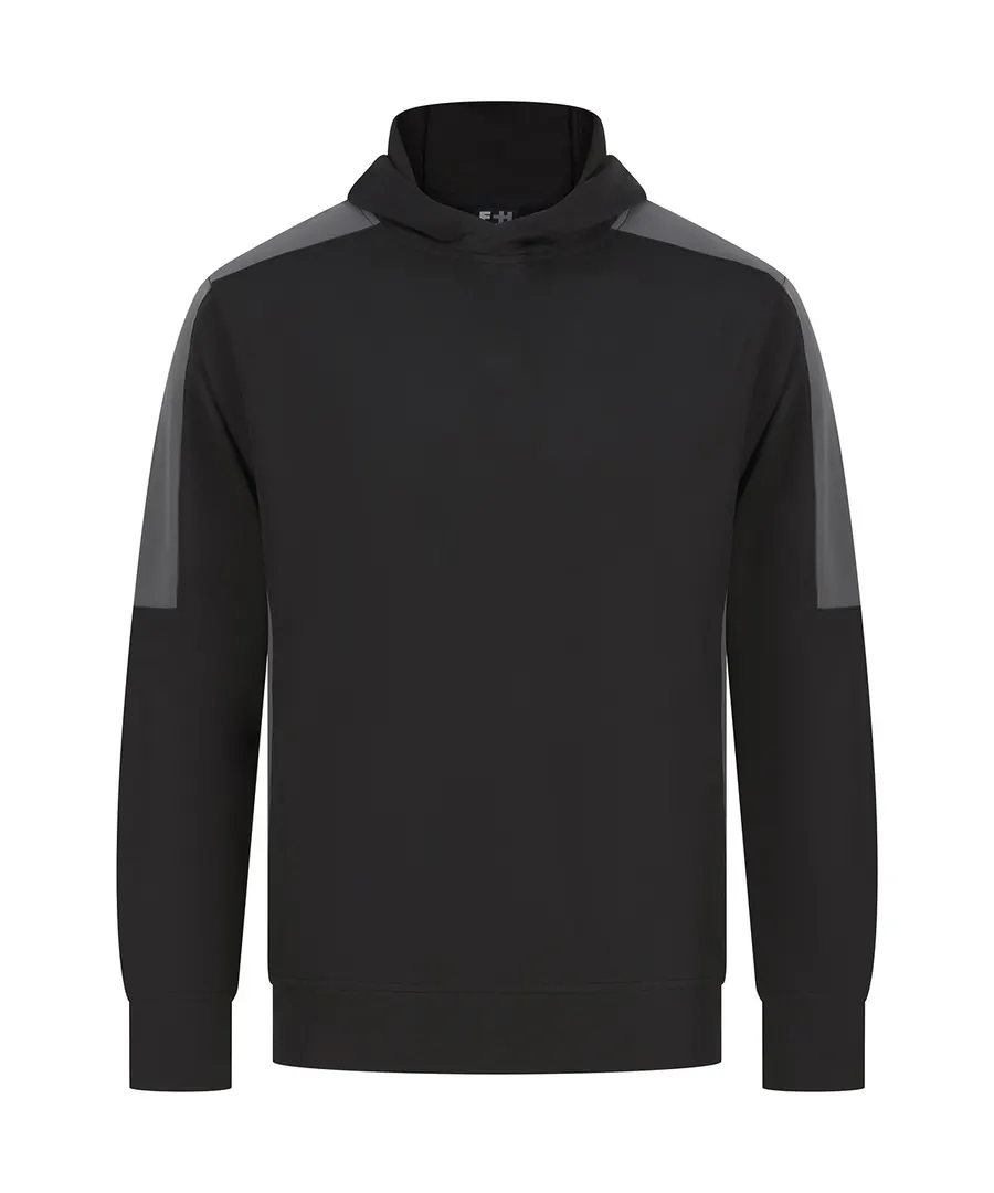 Adults’ team hoodie – Black/Gunmetal Grey