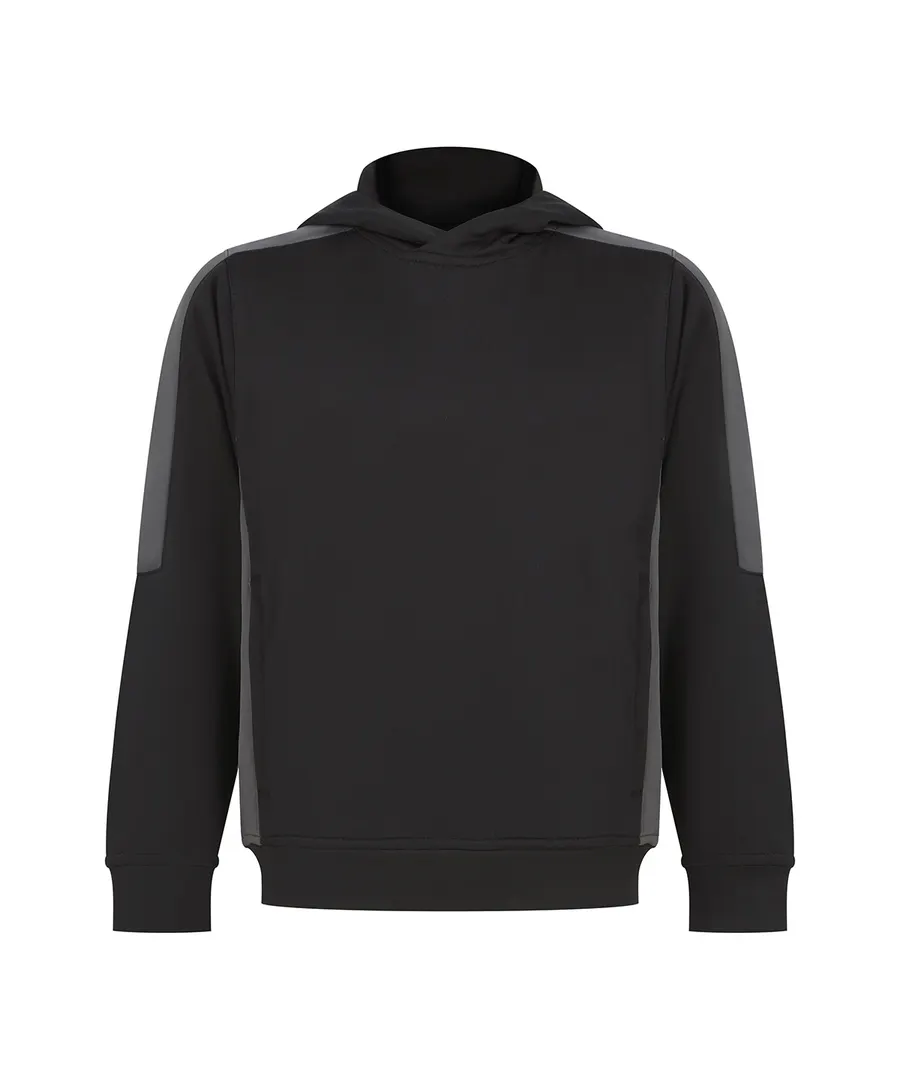 Kids' team hoodie – Black/Gunmetal Grey