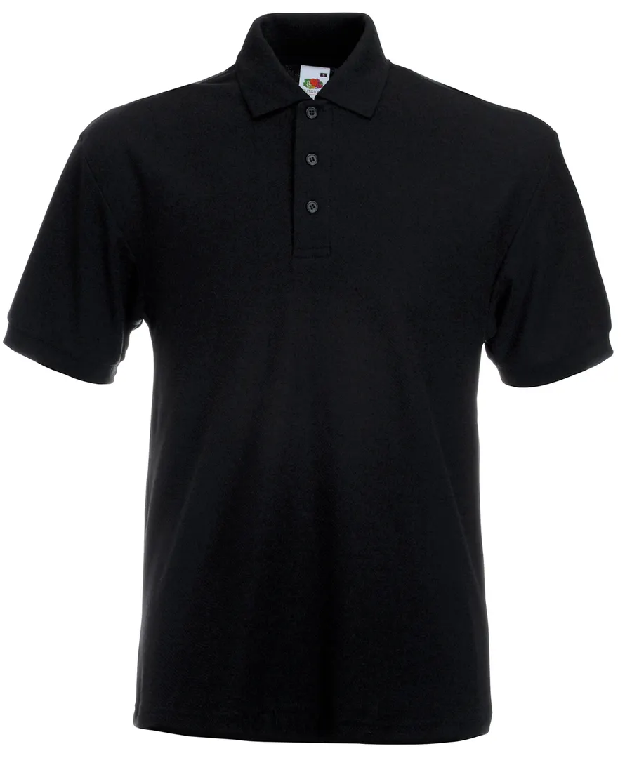Heavyweight 65/35 polo – Black