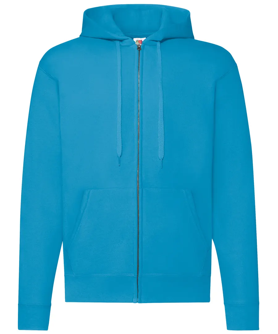 Classic 80/20 hooded sweatshirt jacket – Azure Blue