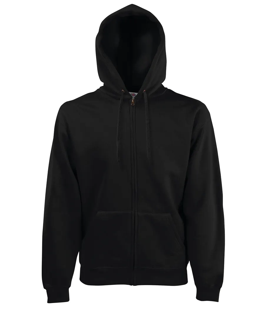 Premium 70/30 hooded sweatshirt jacket – Black