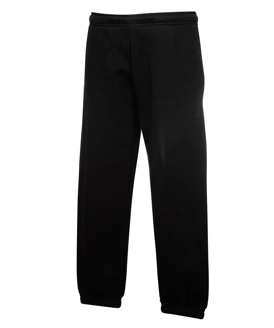 Kids premium elasticated cuff jog pants – Black