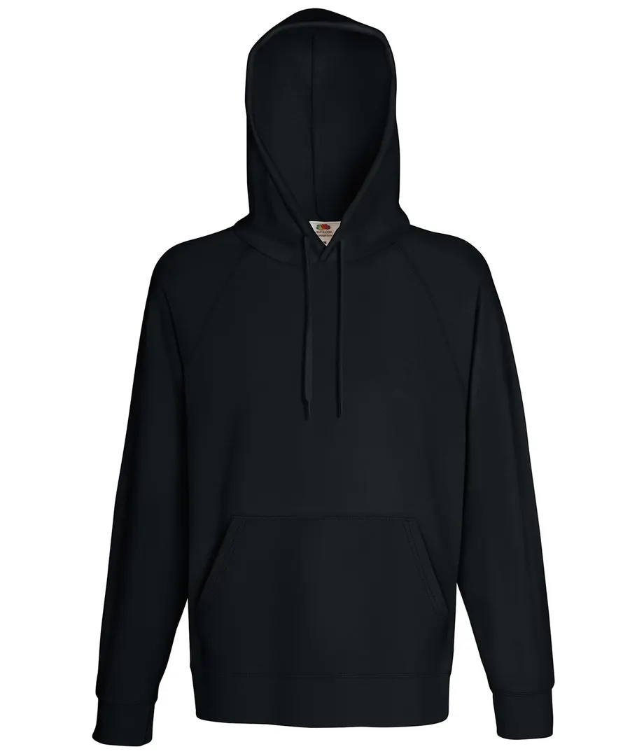Lightweight hooded sweatshirt – Black