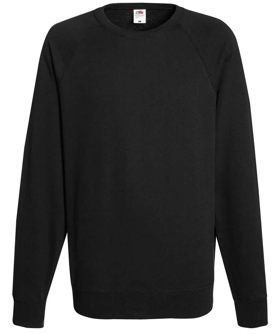 Lightweight raglan sweatshirt – Black