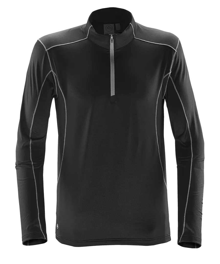Pulse fleece pullover – Black/Carbon