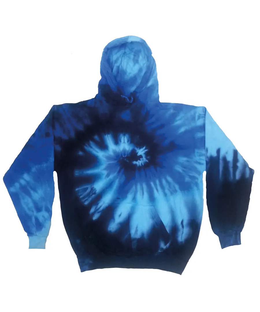 Rainbow tie-dye hoodie – Blue Ocean
