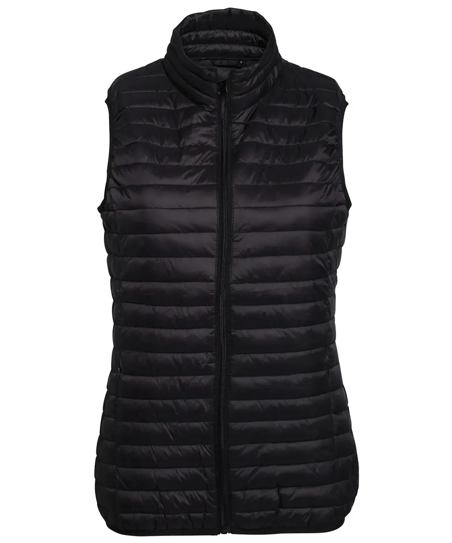 Women's tribe fineline padded gilet – Black