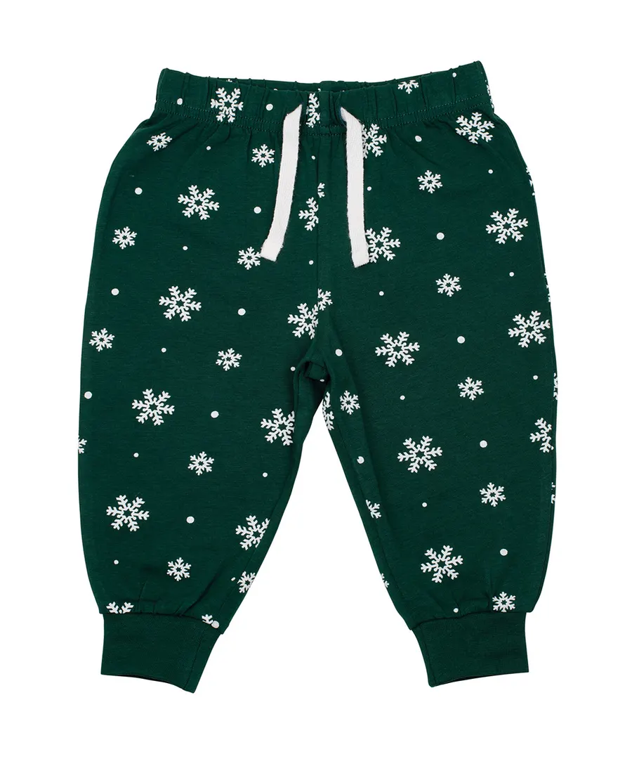Lounge pants – Bottle/White Snowflakes