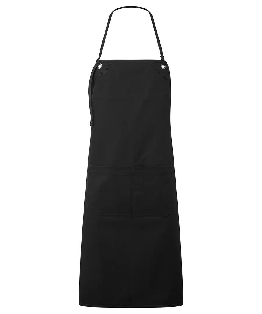 ‘Artisan’s choice’ double-pocket canvas apron – Black
