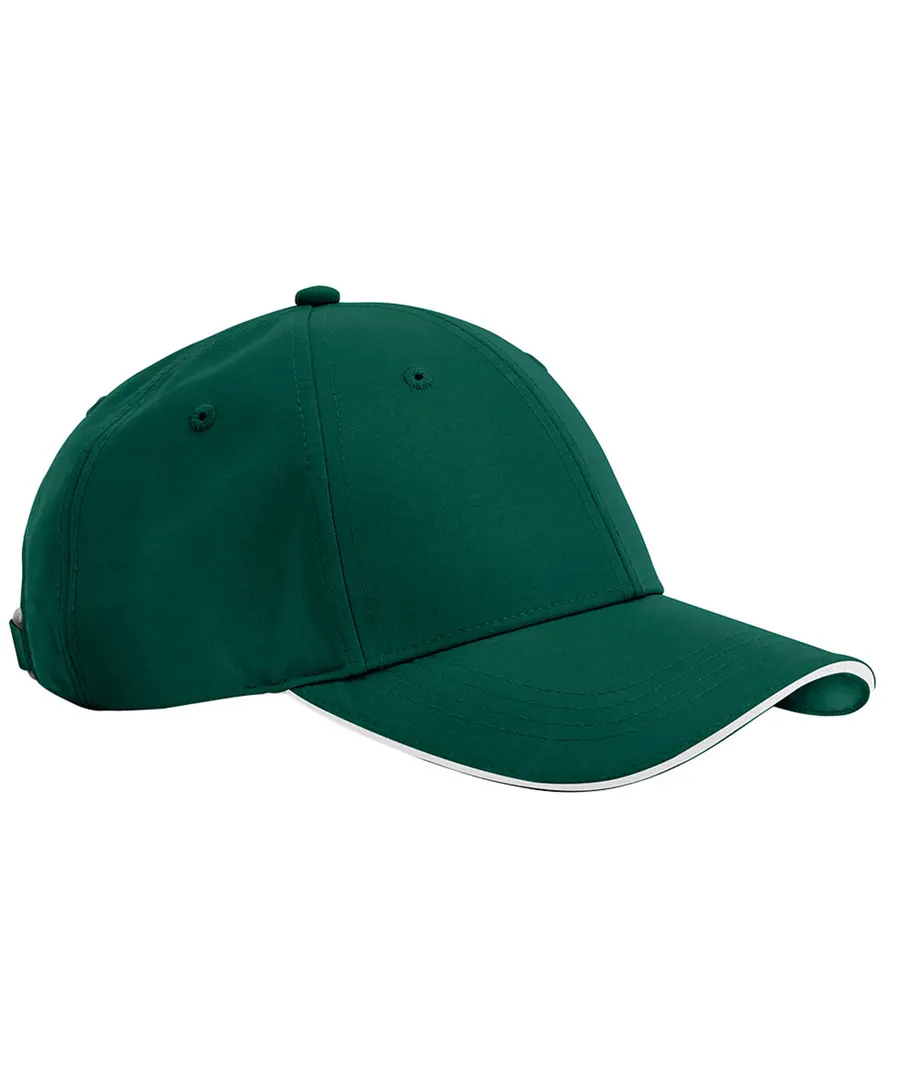 Team sports-tech cap – Bottle Green/White