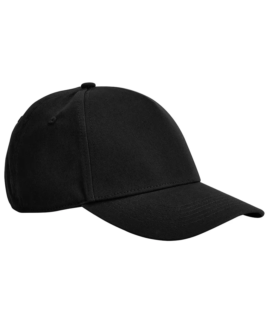 EarthAware® classic organic cotton 5-panel cap – Black