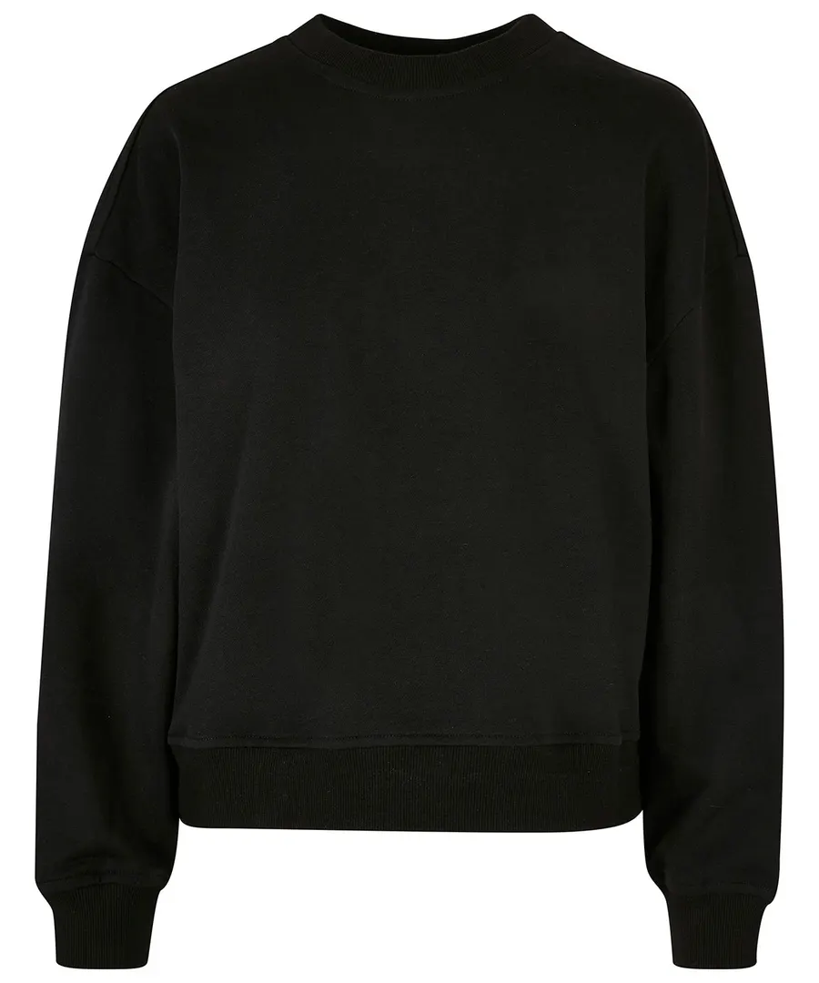 Women’s oversized crew neck sweatshirt – Black