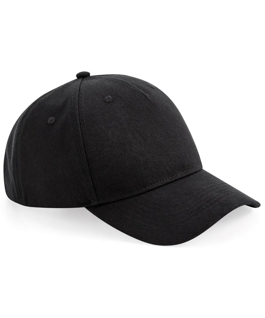 Organic cotton 5-panel cap – Black