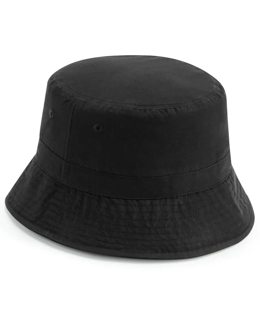 Recycled polyester bucket hat – Black