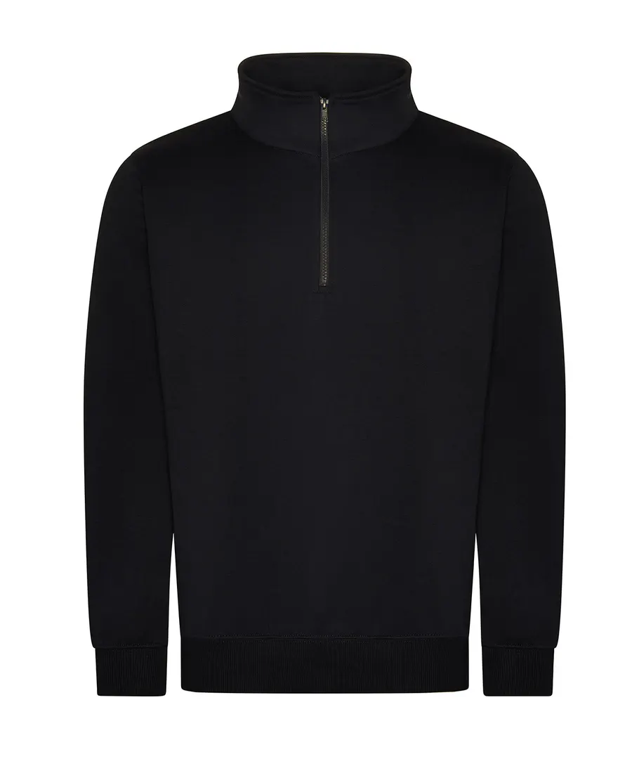 Pro ¼-neck zip sweatshirt – Black