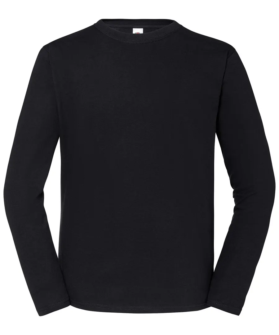 Iconic 195 ringspun premium long sleeve T – Black