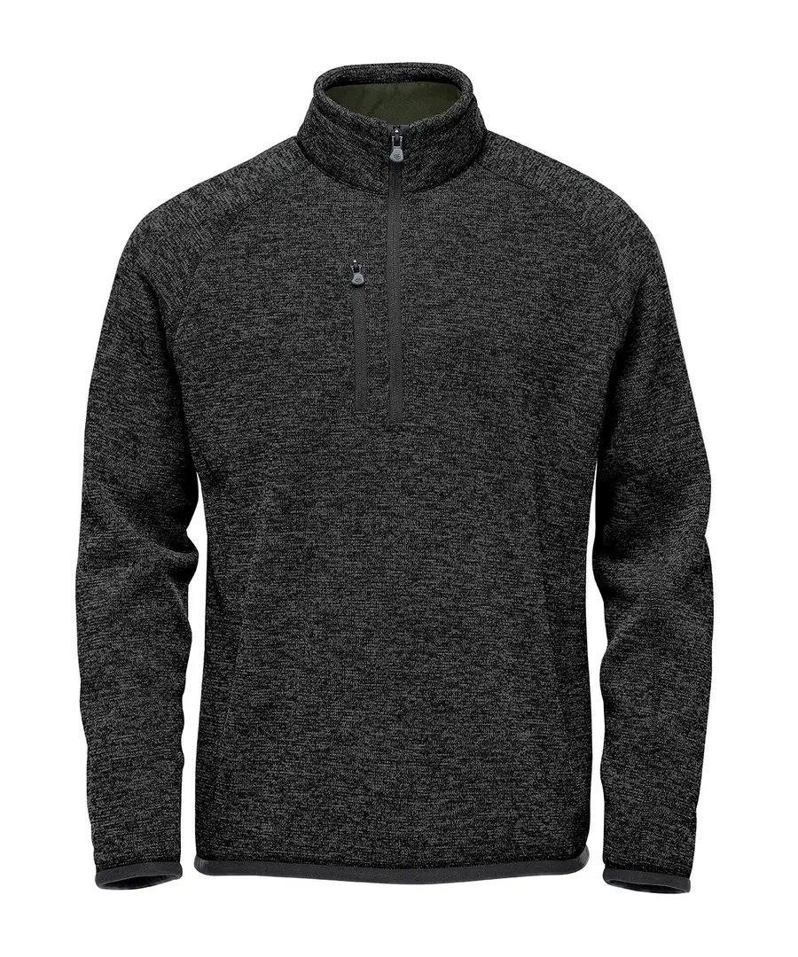 Avalante ¼-zip fleece – Black Heather