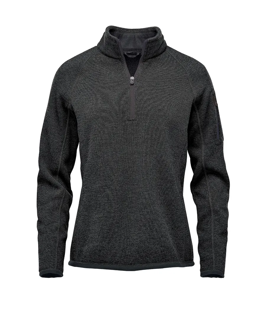 Women’s Avalante ¼-zip fleece – Black Heather