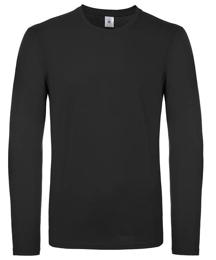 B&C #E150 long sleeve – Black