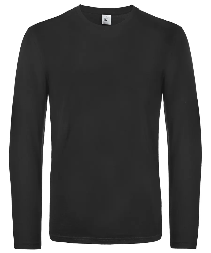 B&C #E190 long sleeve – Black
