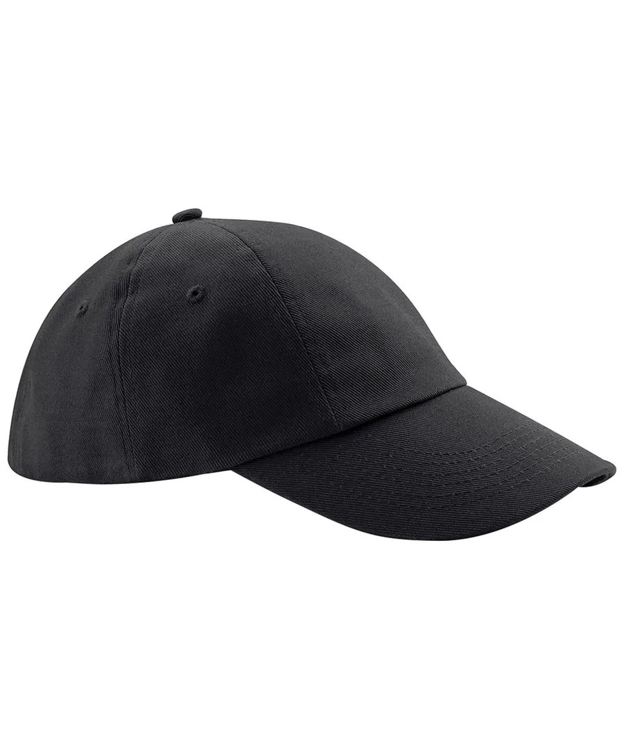 Low-profile heavy cotton drill cap – Black
