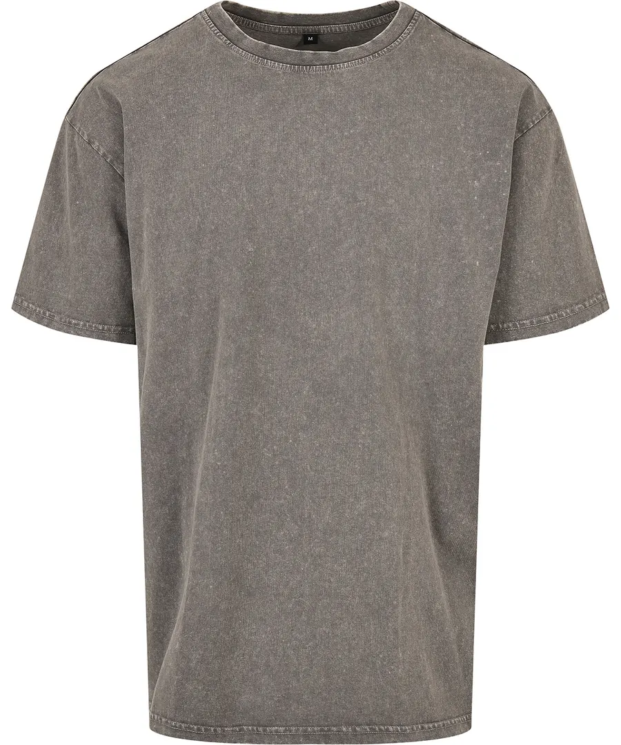 Acid washed heavy oversized tee – Asphalt