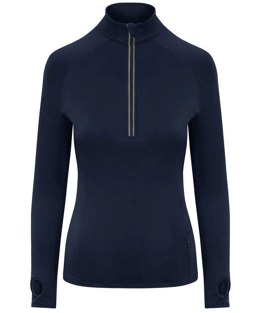 Women's Cool Flex long half-zip top – French Navy