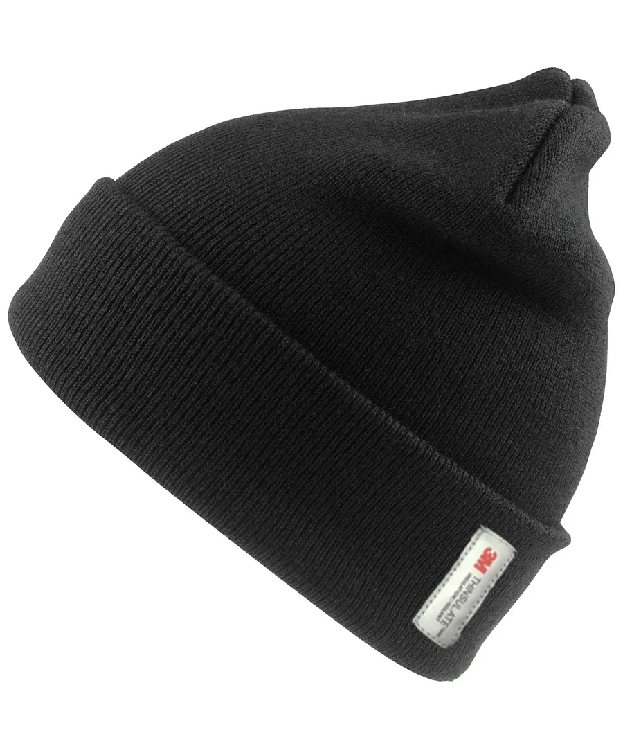 Recycled ThinsulateTM beanie – Black