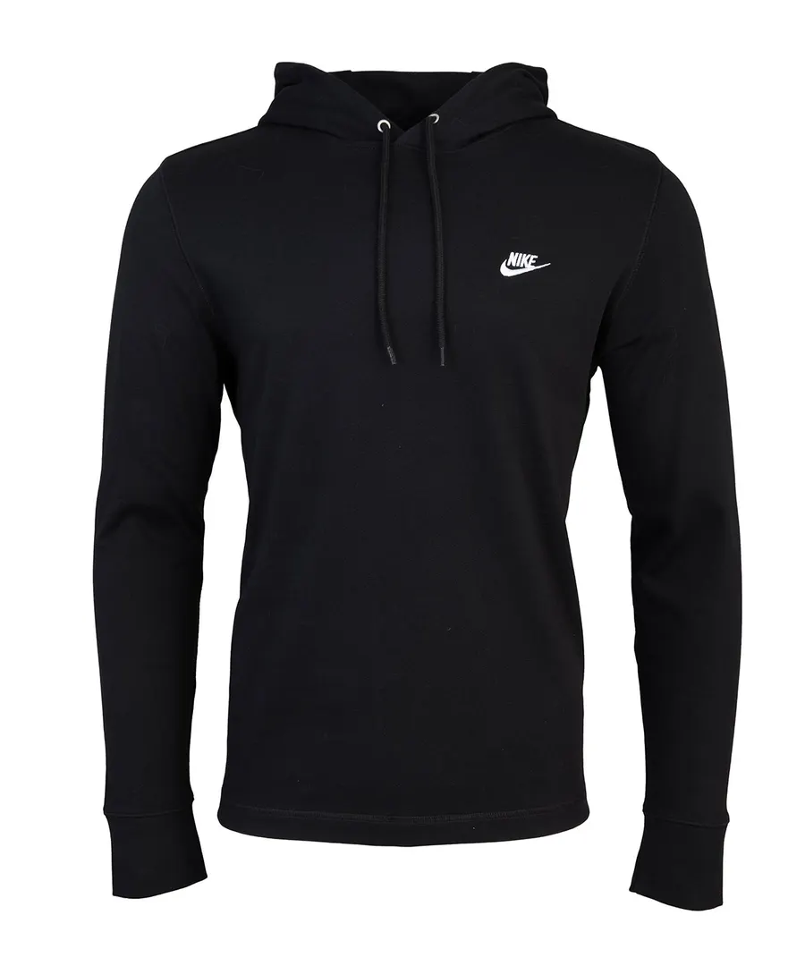Nike Club knit hoodie – Black/Black/White