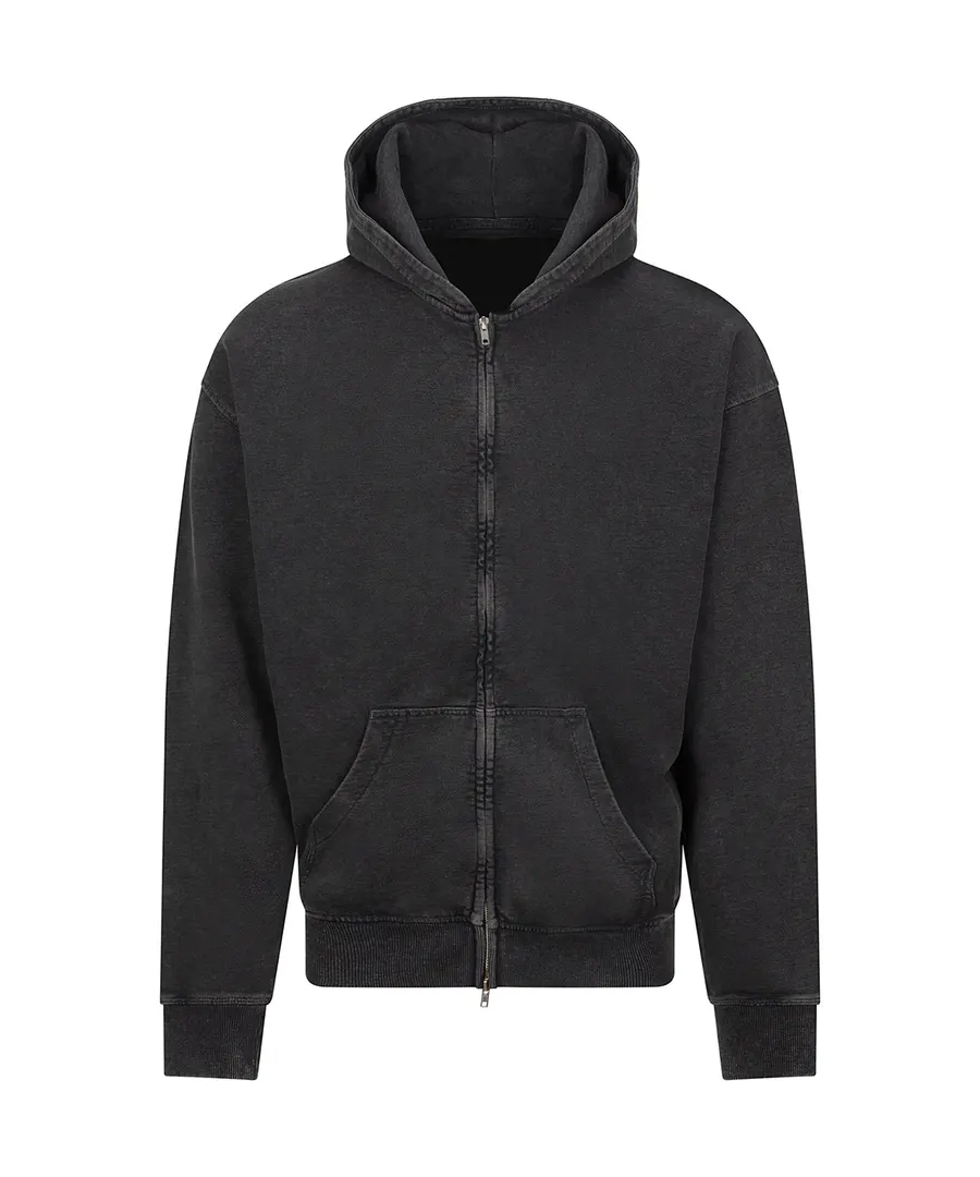 Vintage washed zoodie – Washed Black