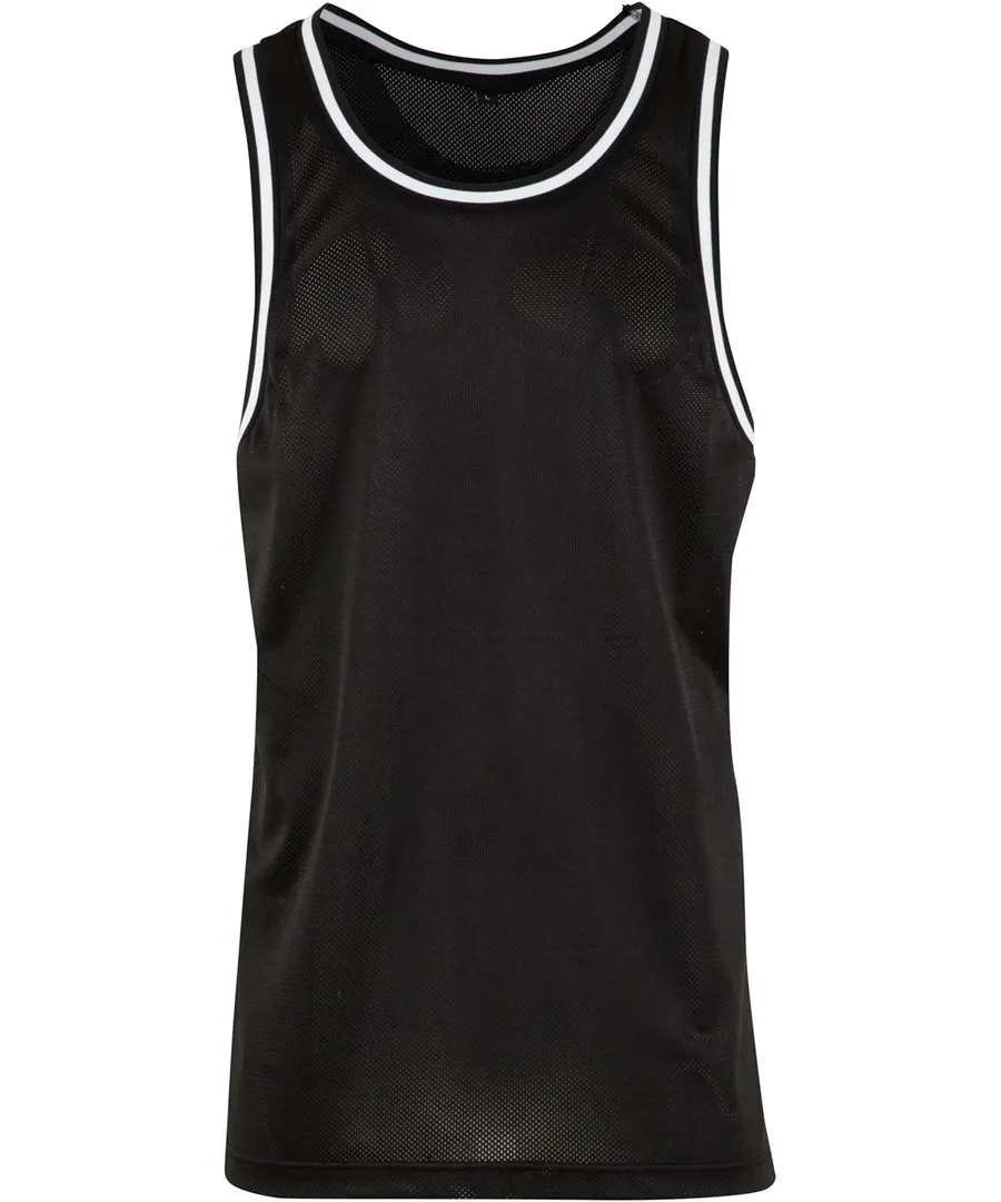Mesh tank top – Black