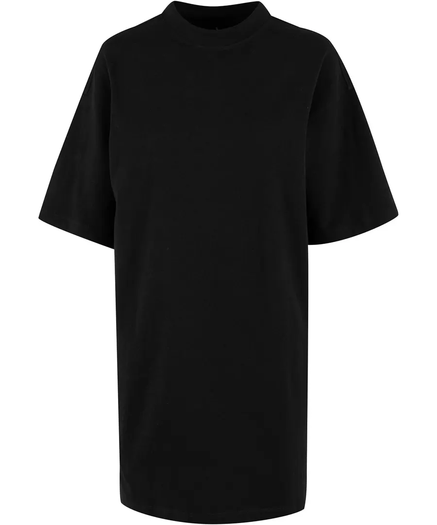 Women’s heavy oversized tee dress – Black