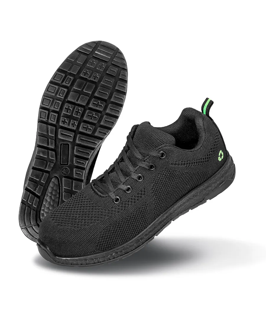 Recycled safety trainers – Black