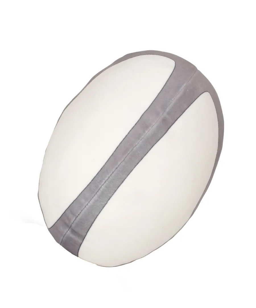 Zippie rugby ball – White/Grey